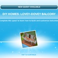 "DIY home: Lovey-Dovey Balcony" quest, az erkély