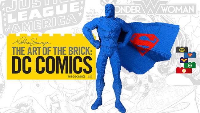 DC hősök kocka formában - A DC művészete LEGO kiállítás