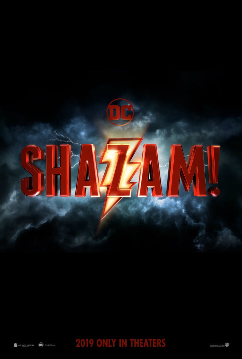 A Shazam! film hivatalos posztert kapott