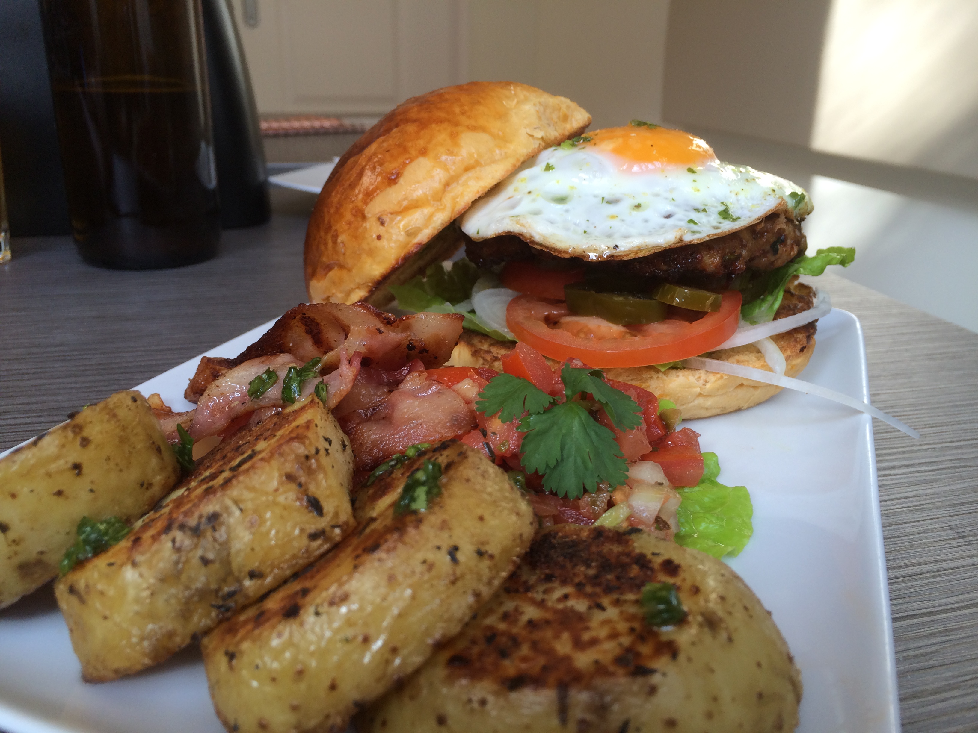 chorizo burger