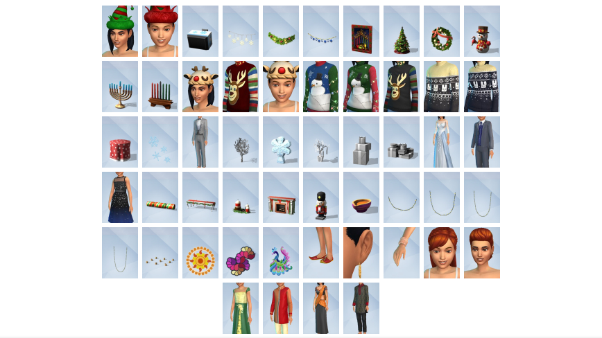 Holiday Celebration Pack SIMS 4. SIMS 4 Гномы. Магазин наград симс 4. Праздничный набор симс.