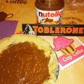 Nutella pancake and Toblerone. That is how I like it. Good dessert. #nutella #pancake #toblerone #dessert