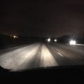Motorway in Scotland #scottishroad #snowymotorway #wayhome #morning 