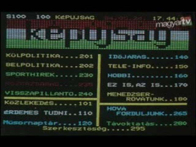 Retro TV - Képújságos Peace :)