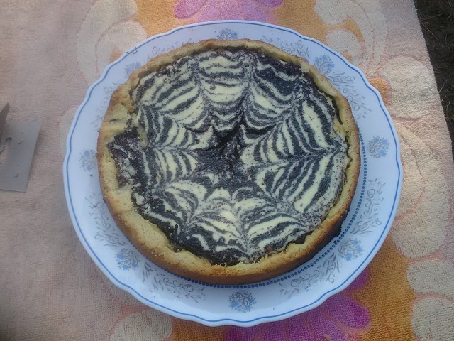 Pókháló torta ( mákos-túrós )