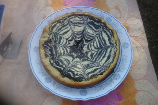 Pókháló torta ( mákos-túrós )