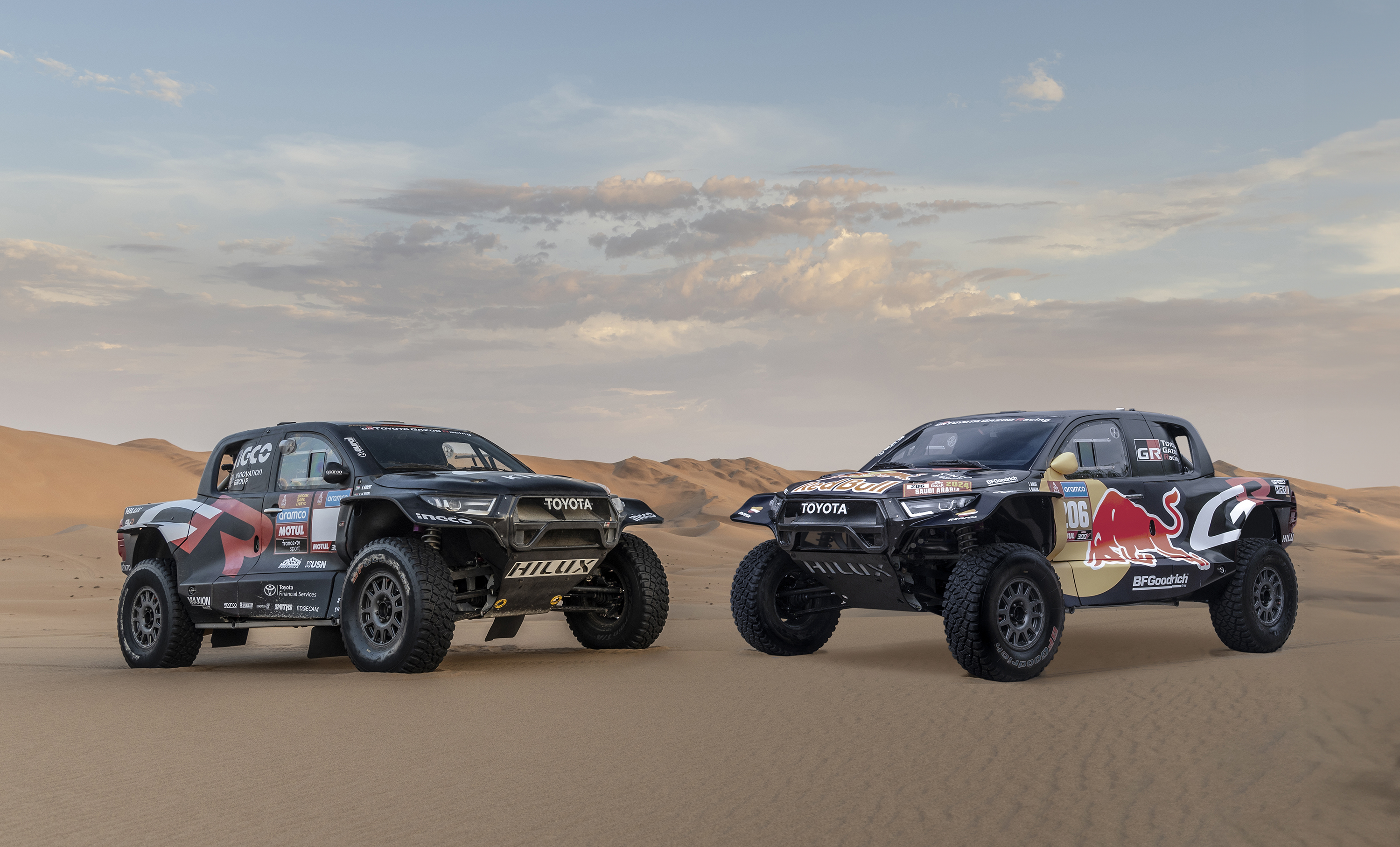 A Toyota 2024-es Dakar rally csapata