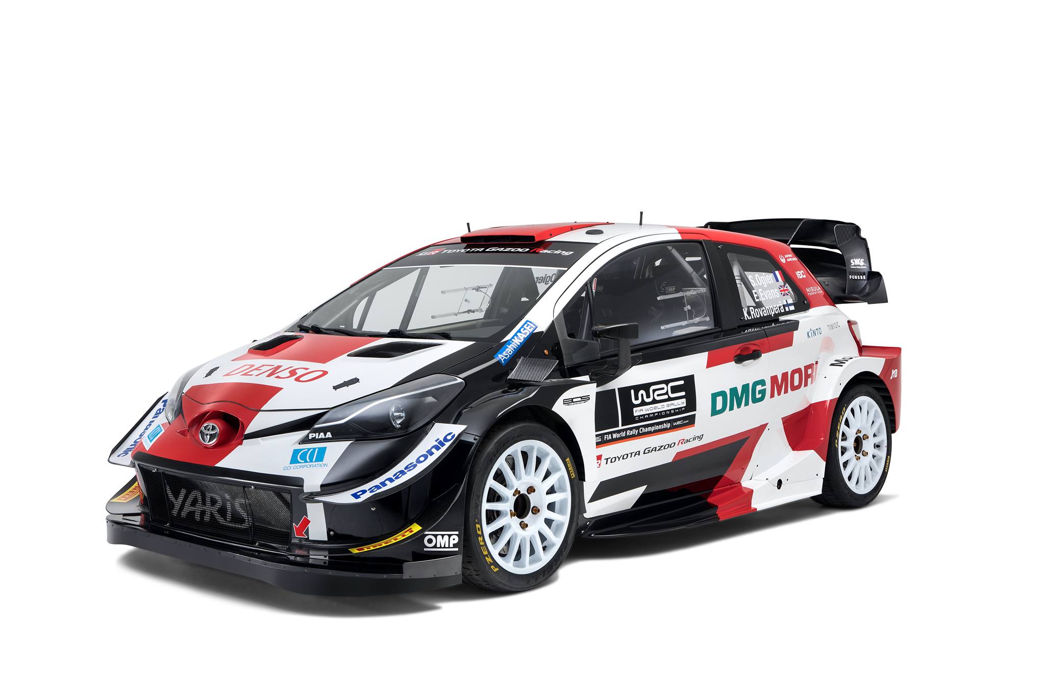 A Toyota Yaris WRC 2021-es színei