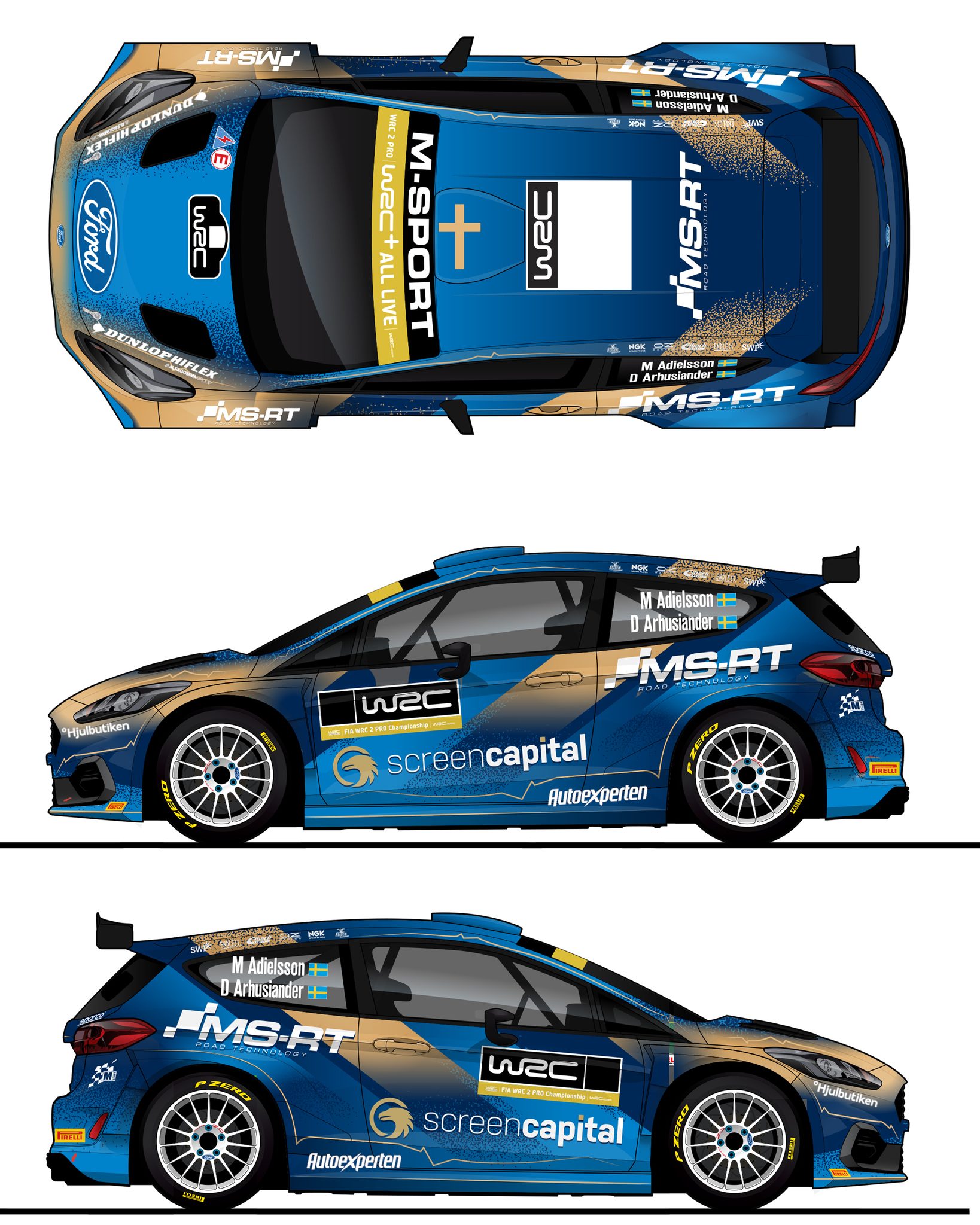 Huttunen és Adielsson az M-Sport Rally2-es pilótái
