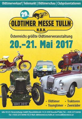 Májusban ismét Oldtimer Messe a Bécshez közeli Tullnban