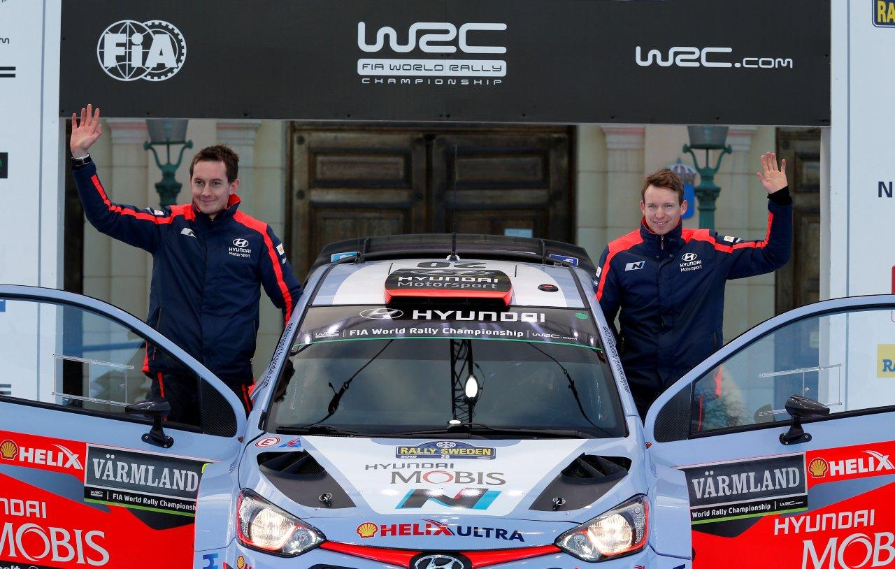 Négy Hyundai i20 WRC négy VB futamon