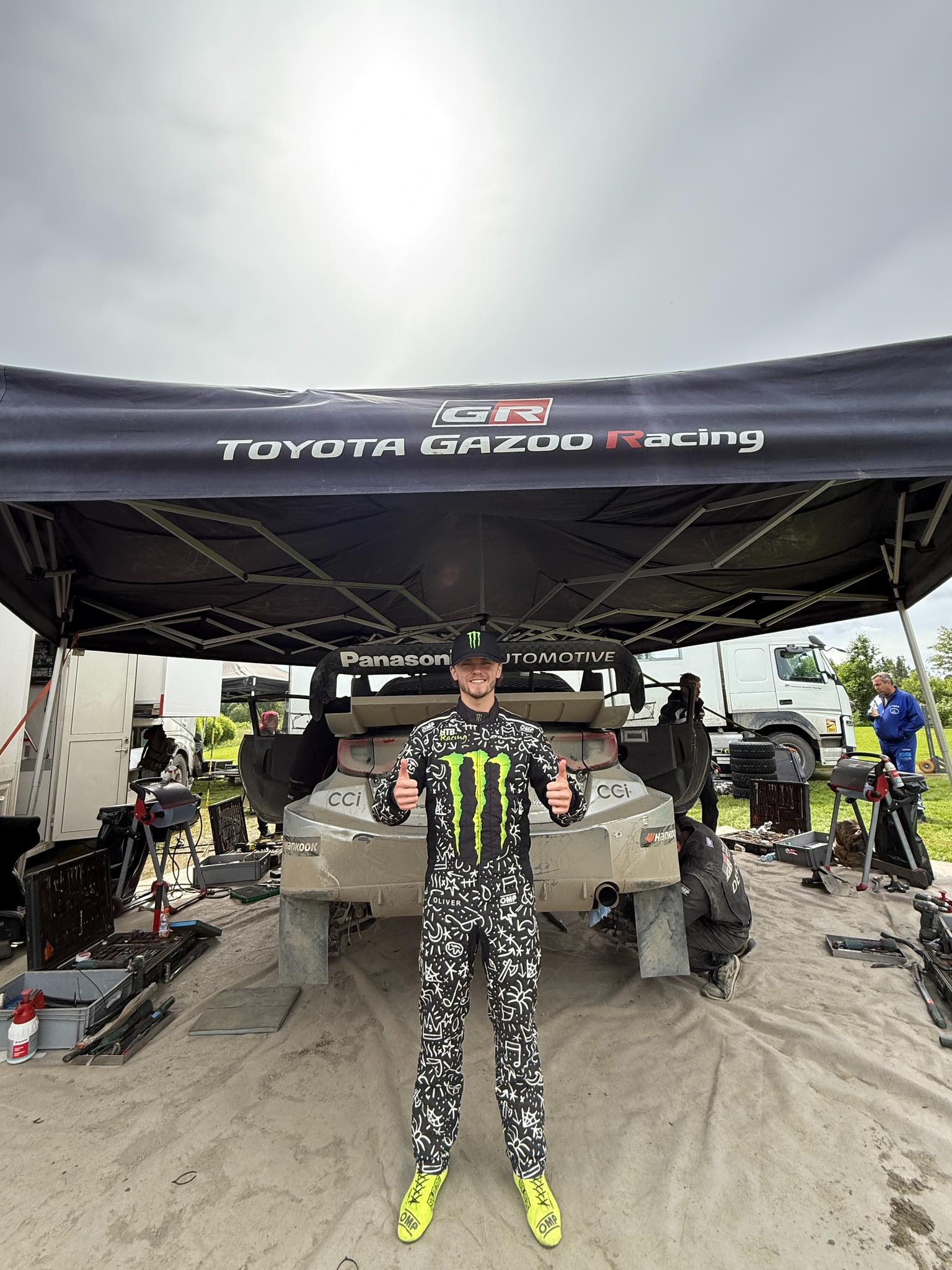 Oliver Solberg a Rally1-es Toyotát tesztelte