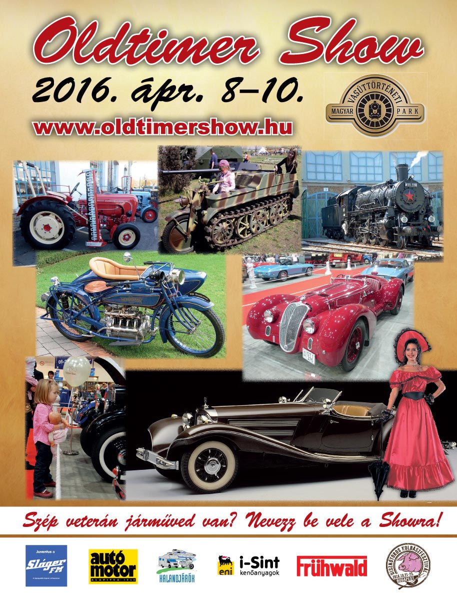 "Oldtimer Show 2016" a Vasúttörténeti Parkban!