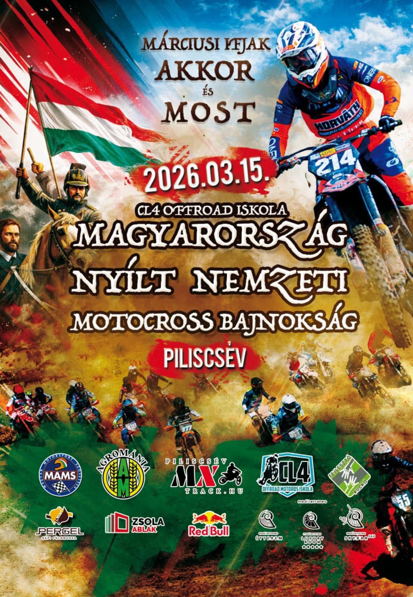 Most vasárnap komoly Motocross verseny lesz Piliscséven!