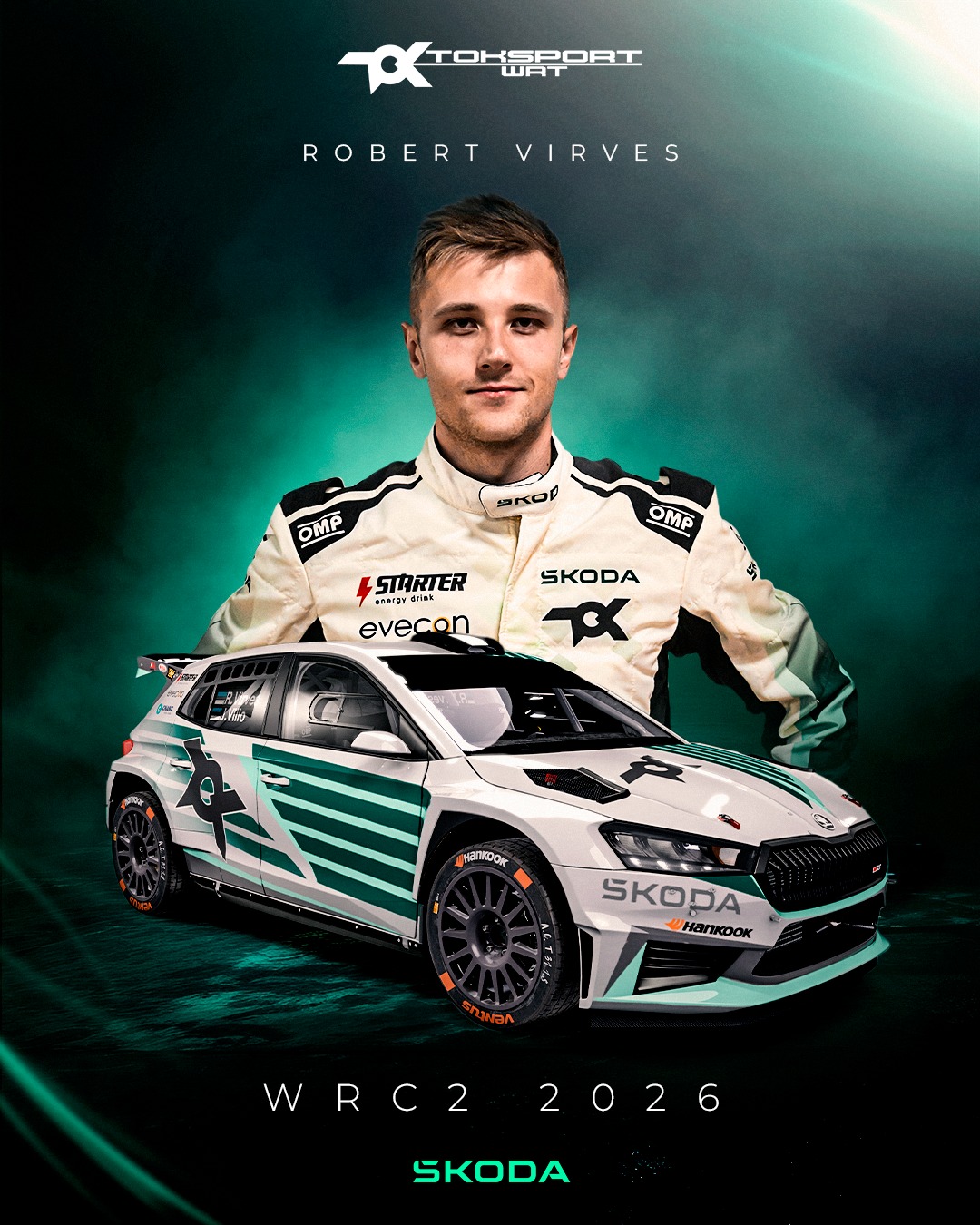 Robert Virves továbbra is a WRC2-ben versenyzik a Skodával
