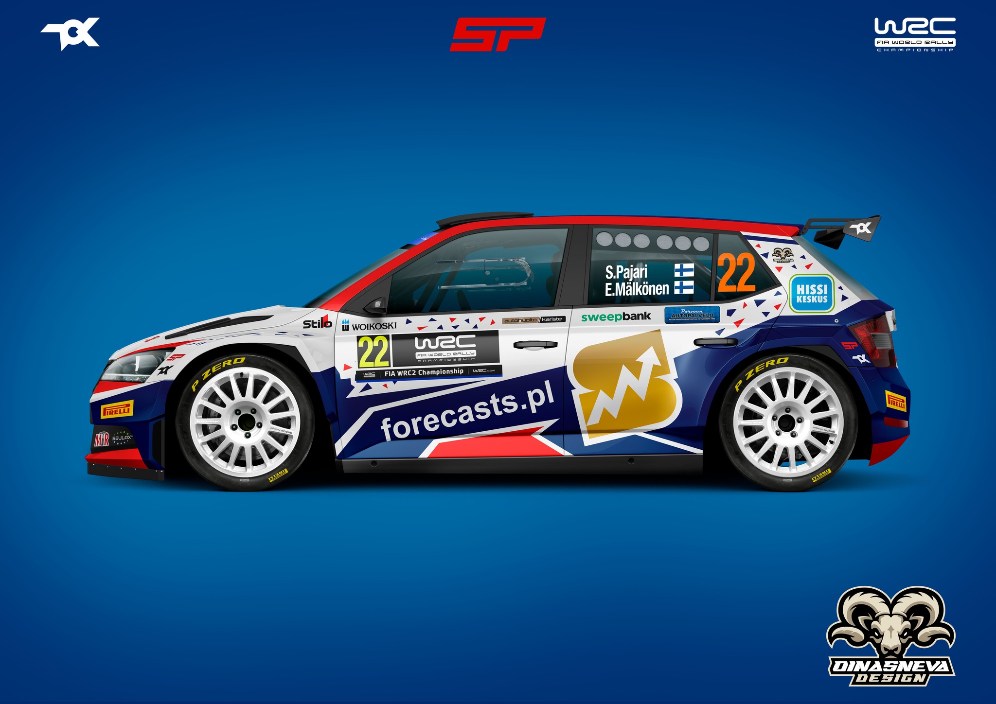 Sami Pajari Skoda Fabia Rally2-vel támad Szardínián