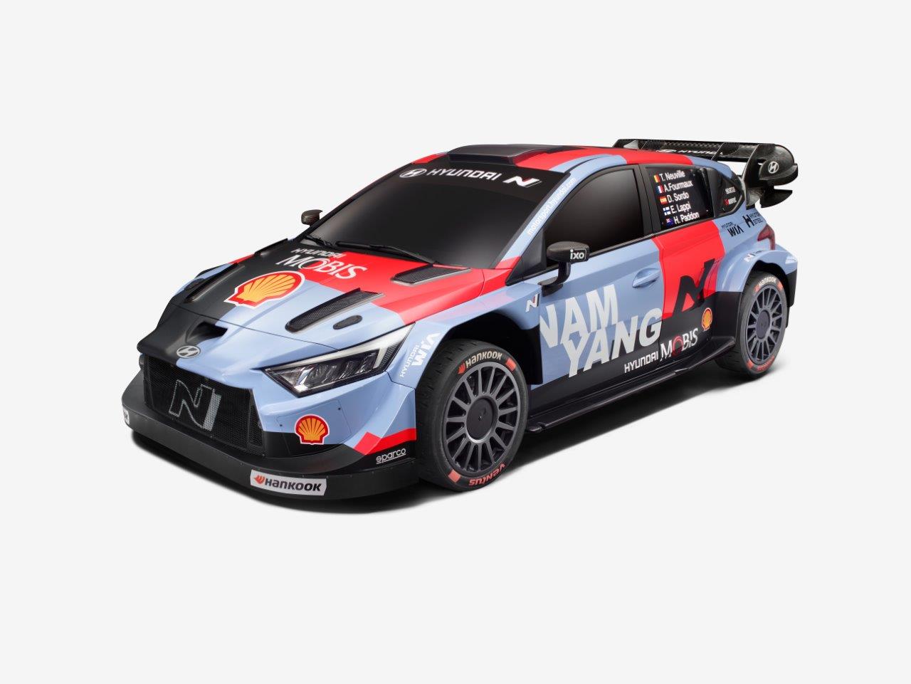 És végül a Hyundai WRC idei színei