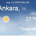 Törökország aktuális időjárás előrejelzés, 2010. augusztus 19.