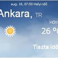 Törökország aktuális időjárás előrejelzés, 2010. augusztus 18.