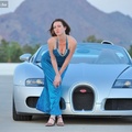 Bugatti Veyron a naplementében