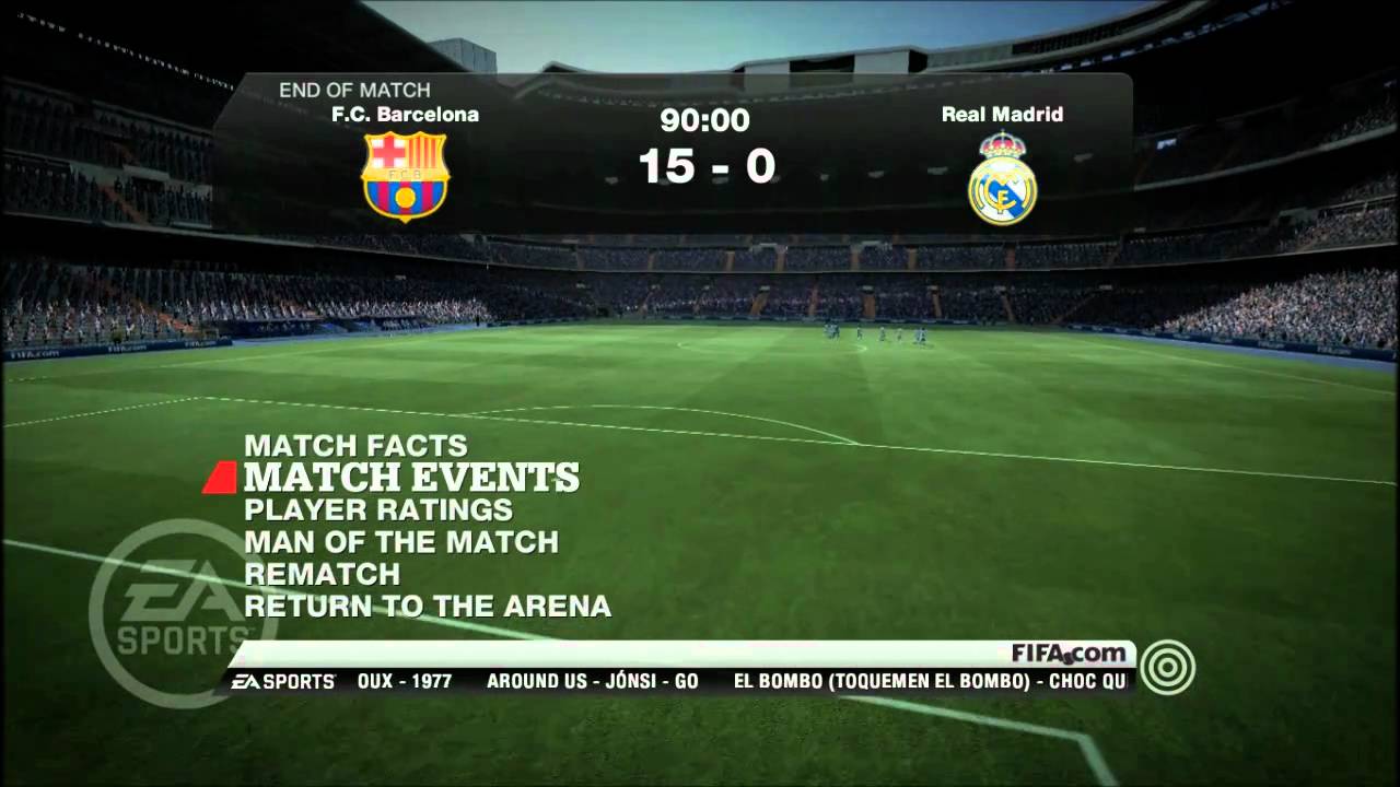 Футбол большой счет. FIFA 15 раел Мадрид. Барселона 15 0 Реал Мадрид. Разгромный счет в футболе. Барселона Реал самый большой счет.