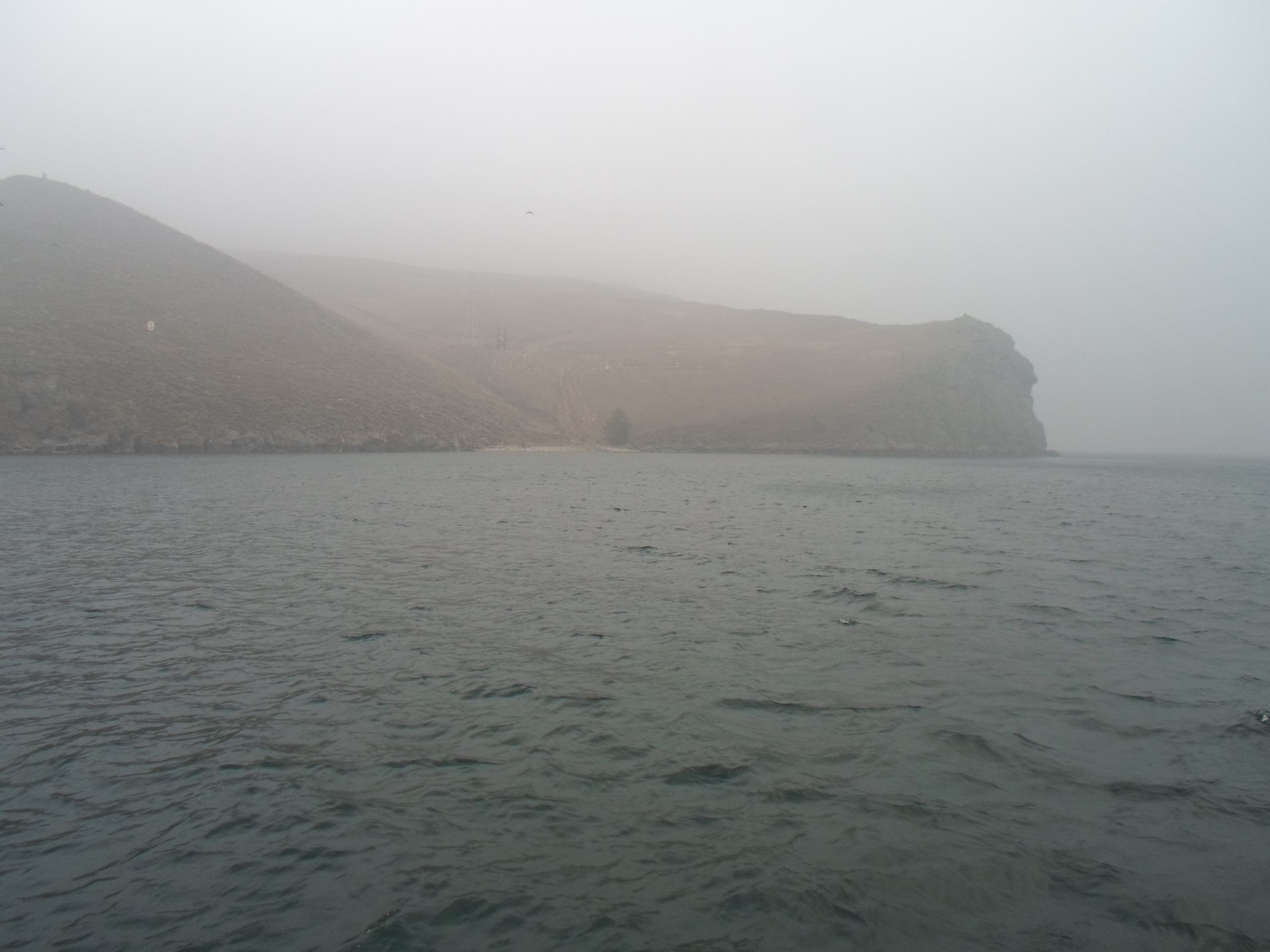 Bajkál tó - már amennyi látszik belőle a ködtől