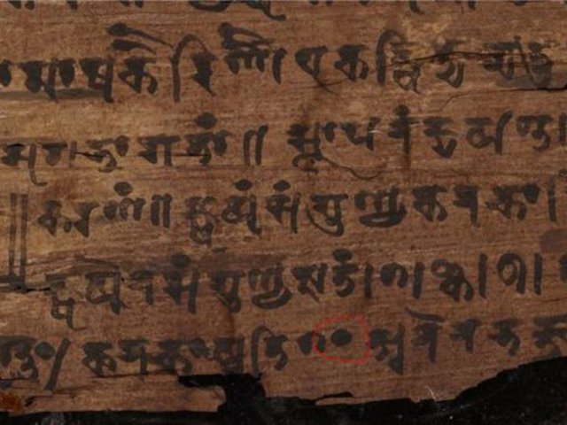 Az eddig véltnél jóval idősebb Bakhsáli kéziratban jelent meg a legelső ismert nulla szám