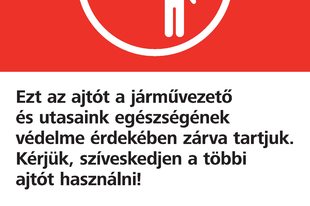 Hétfőtől nem nyitják az autóbuszok az első ajtót a BKV járatain