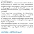 Tájékoztató a digitális átállással kapcsolatban.