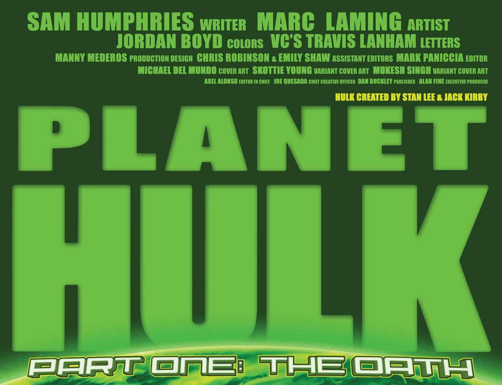 Planet Hulk #1