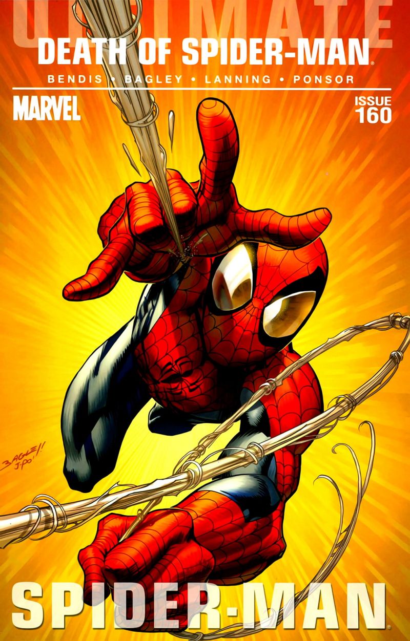 Death of Spider-Man – Mark Bagley búcsúborítója