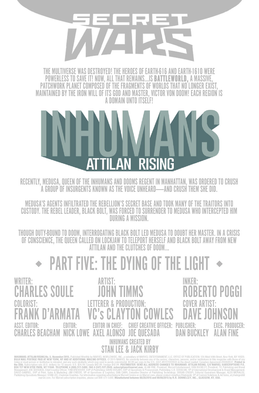 Inhumans: Attilan Rising #5