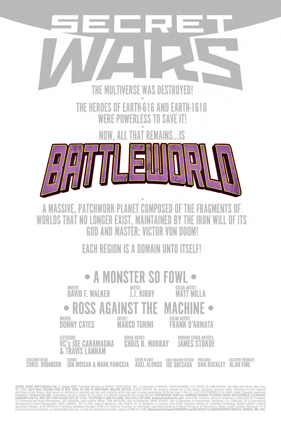 Secret Wars: Battleworld #2