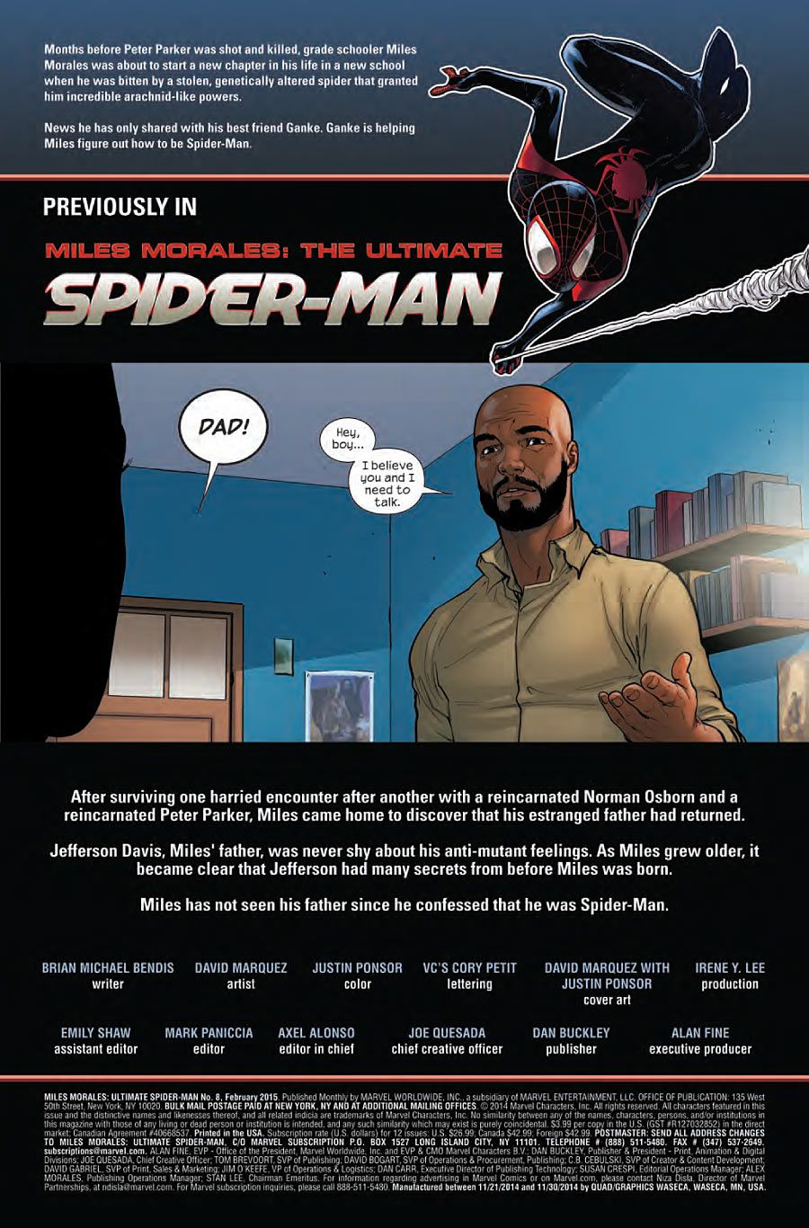 Miles Morales: The Ultimate Spider-Man #8