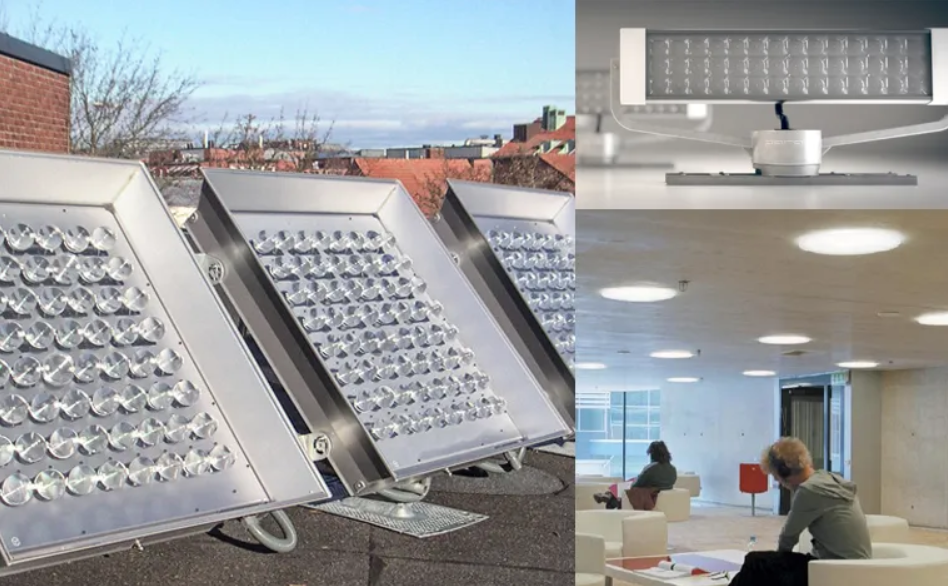 A svéd Parans nevű vállalat innovációja az ún. Sunlight Transport technológia, egy olyan passzív rendszer, amely a napfényt optikai kábeleken keresztül továbbítva képes megvilágítani helyiségeket (akár száz métert is ”utazva” több emelet között, megtartva a maximális fényintenzitást) – eredményeképp a nappali energiafogyasztás nullára csökkenthető.