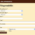 Megrendelés űrlap