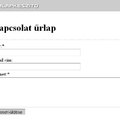 Kapcsolat űrlap