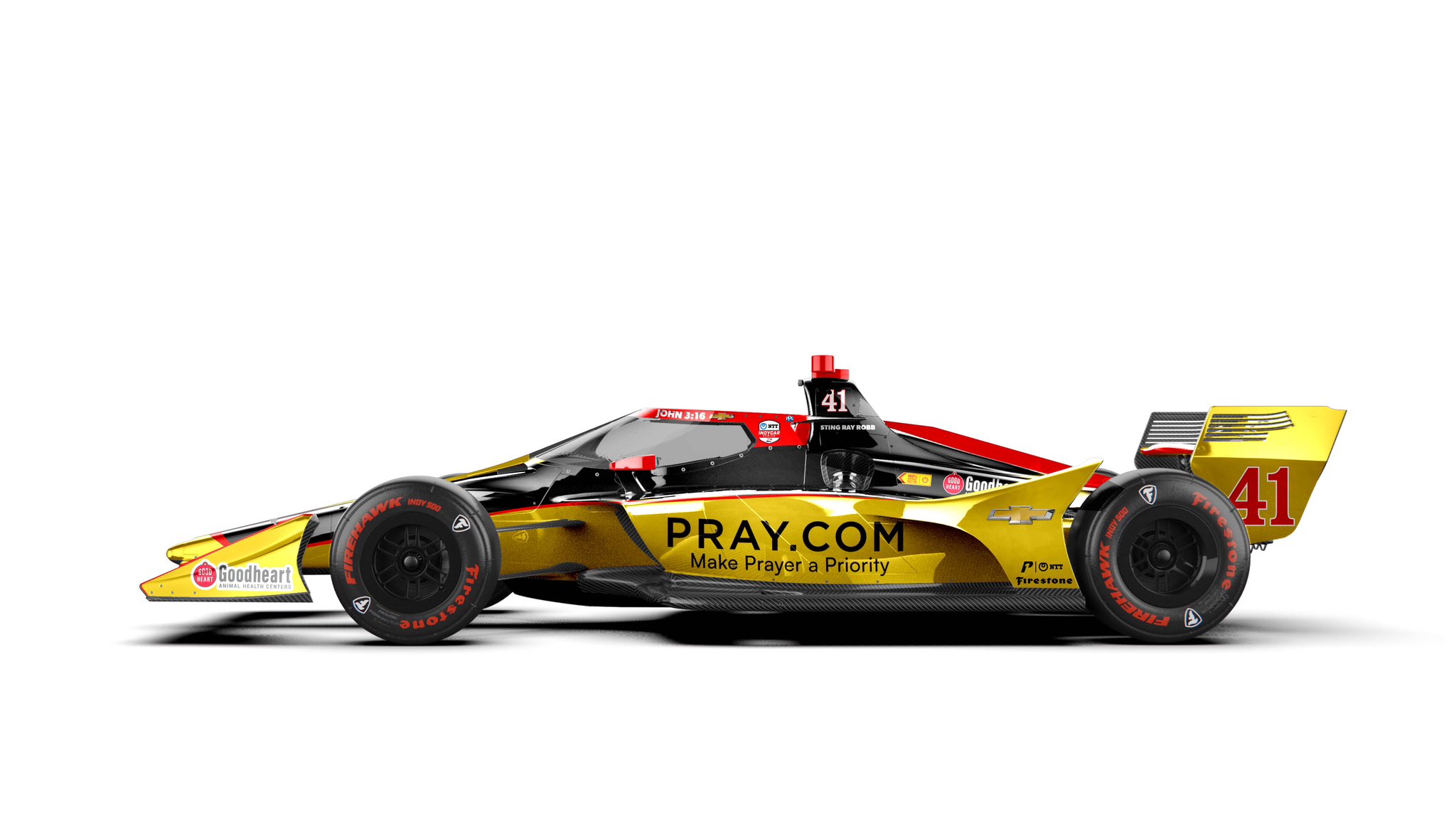 A világ vezető keresztény oldala, a Pray.com lesz az IndyCar legmenőbb nevű versenyzőjének idei főszponzora