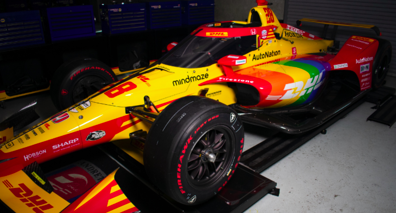 Az LMBTQ+-közösség jogaiért kampányol Grosjean autója az Indy 500-on