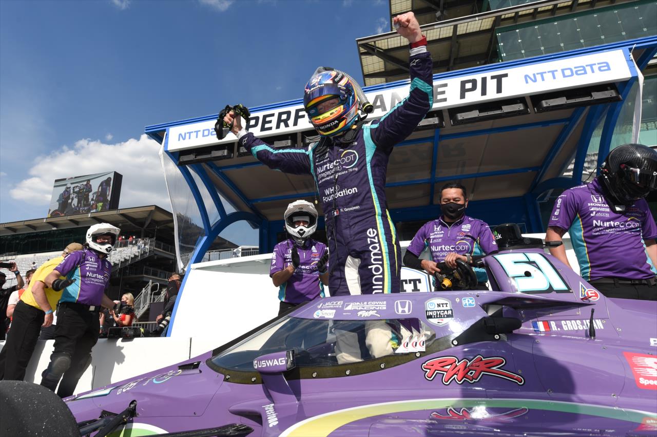 IndyCar: Romain Grosjean szerezte meg a pole-t Indianapolisban IndyCar: Romain Grosjean szerezte meg a pole-t Indianapolisban