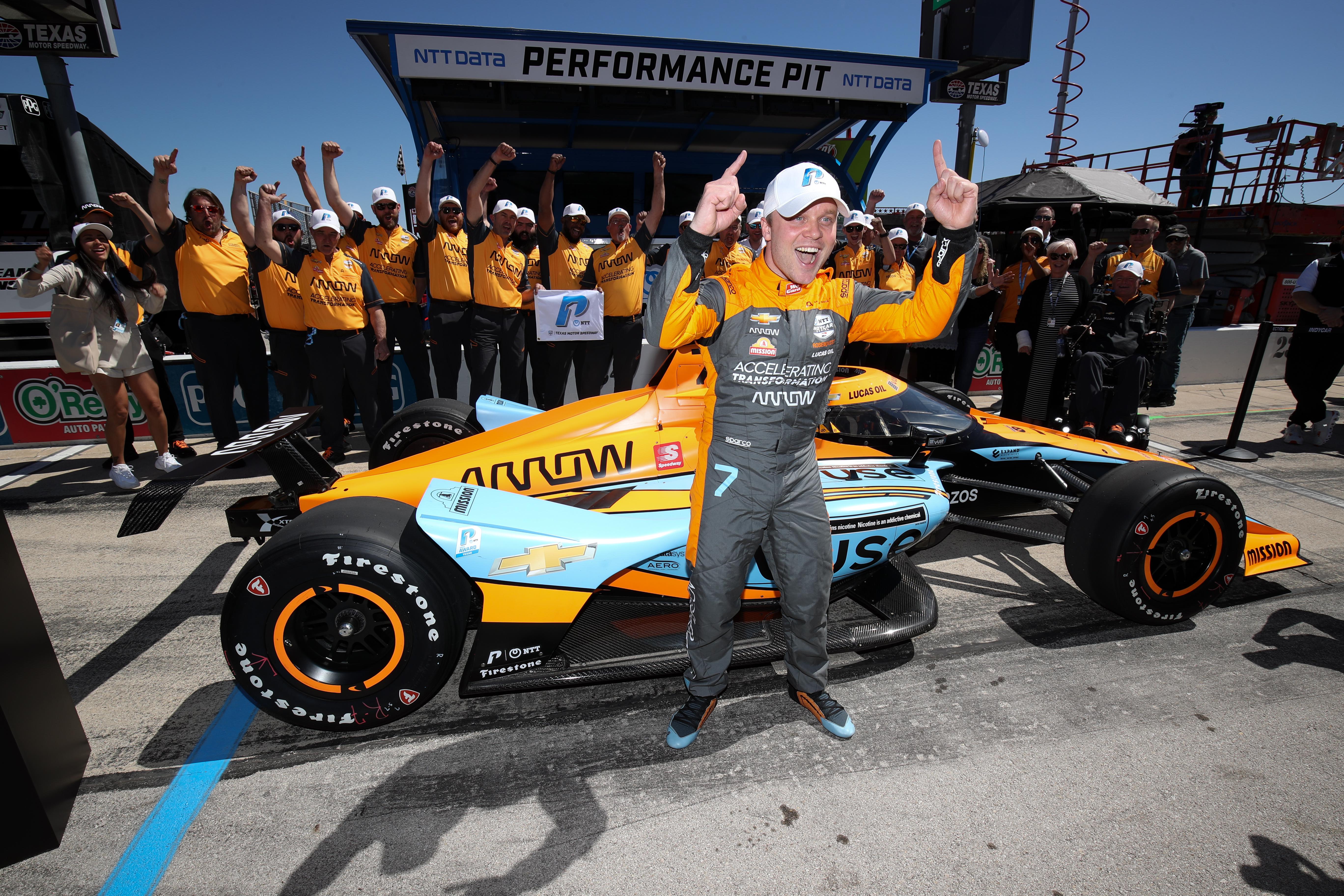 Rosenqvist pole-ba repítette a McLarent Texasban Rosenqvist pole-ba repítette a McLarent Texasban