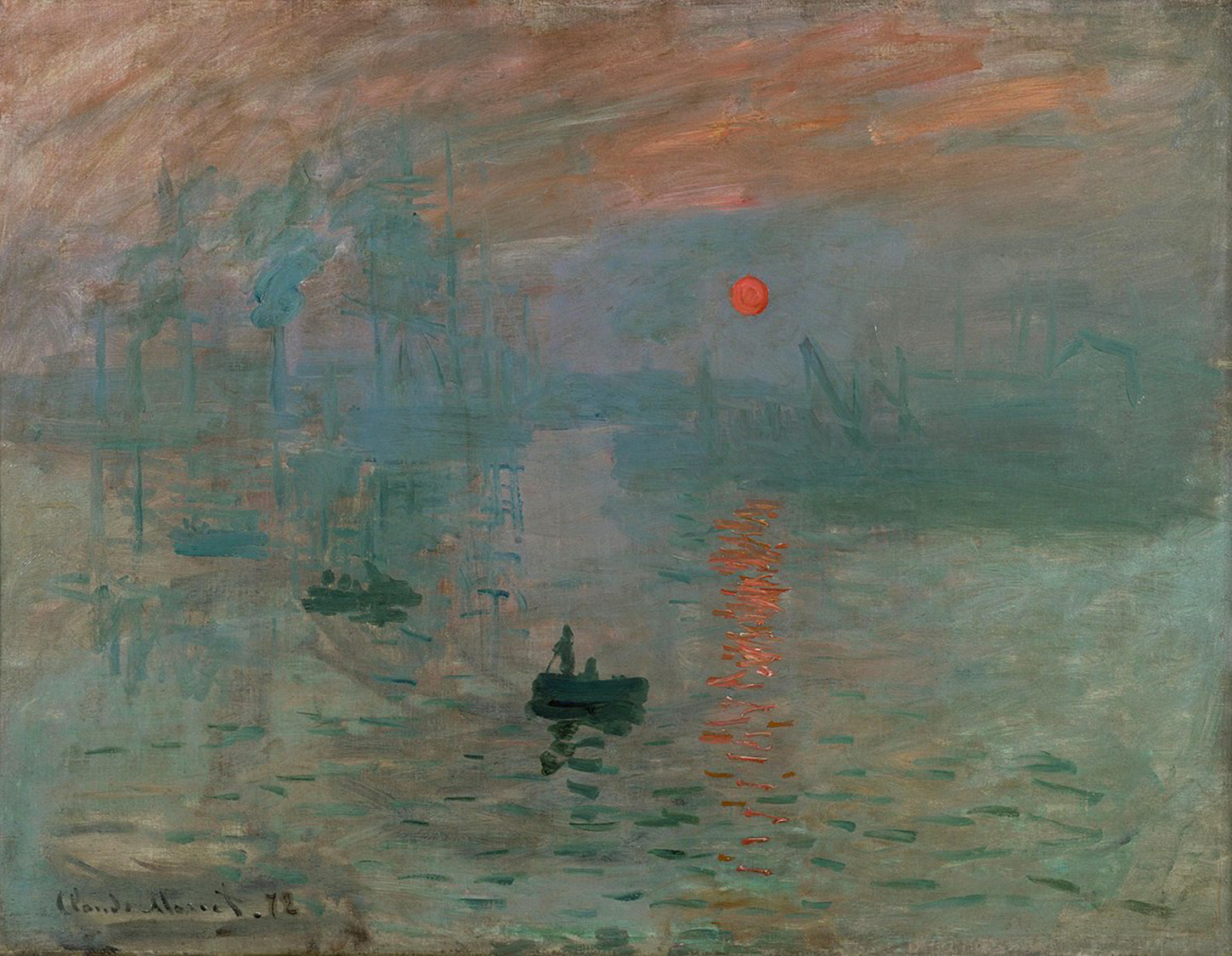 Claude Monet<br />Impresszió, a felkelő nap<br />Le Havre (F)