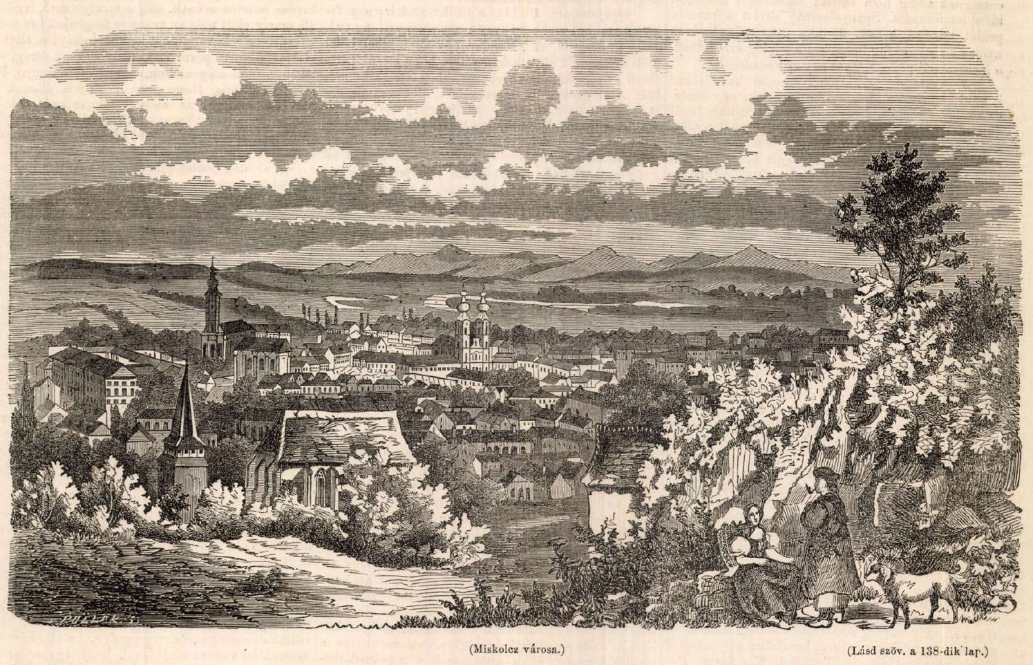 Miskolc - ahogy az 1860-as években látták