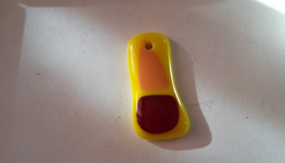 Medál sárga alap Pendant yellow base