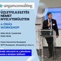 Workshop - Piacralépés és üzletfejlesztés német nyelvterületen