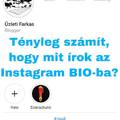 Fontos jól megírni az Instagram BIO-t?