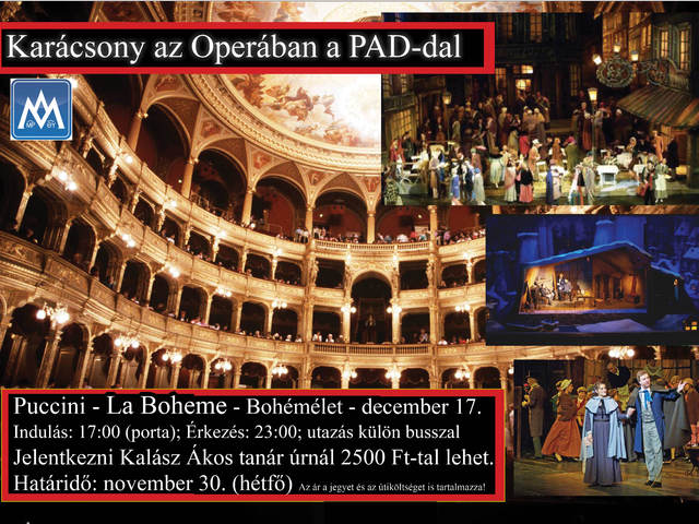 Karácsony az Operában - Jelentkezz már most!