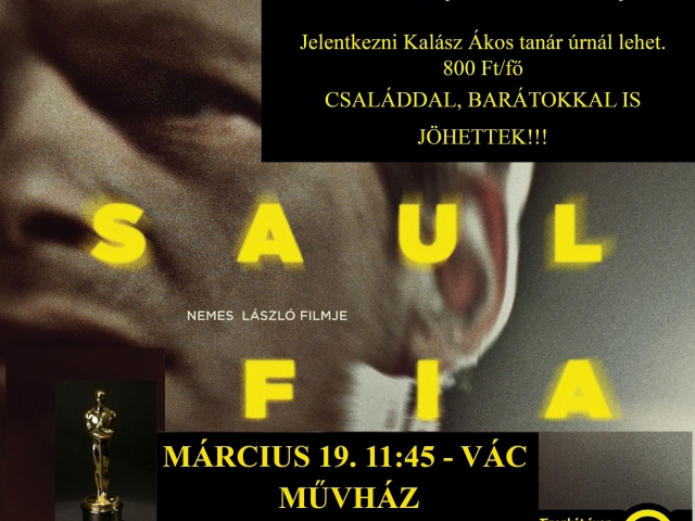 Saul fia - Vácott a Piarista Gimnázium diákjainak (is)