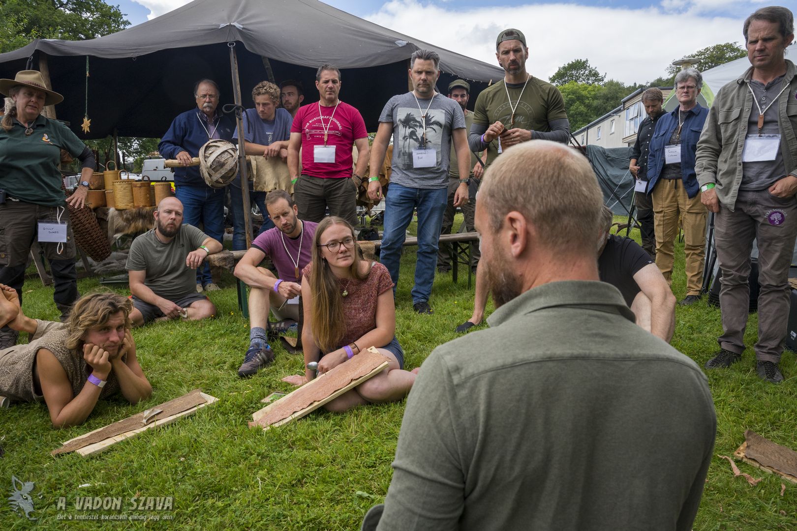 Halbőr kikészítő workshop, melyet szintén Thijmen Apswoude tartott