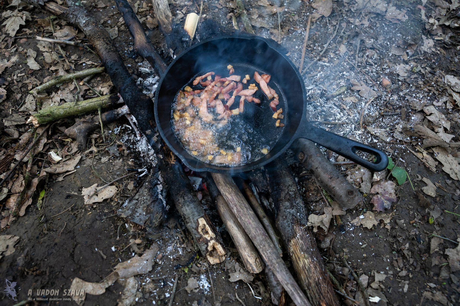 Utána együtt sült tovább az összes húsféle.